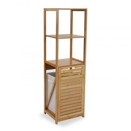 ESTANTERIA /CESTA ROPA BAMBU - Imagen 1