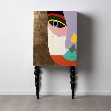 ARMARIO "CABINET" MÁSCARA 78 X 45 X 160 CM - Imagen 1