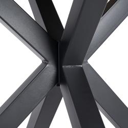 MESA COMEDOR MARRÓN-NEGRO DM-METAL 120 X 120 X 76 CM - Imagen 6