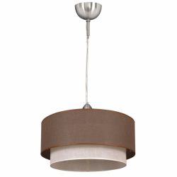 Colgante Doble 1l. Marron/beis Cilind (REGX35X35)