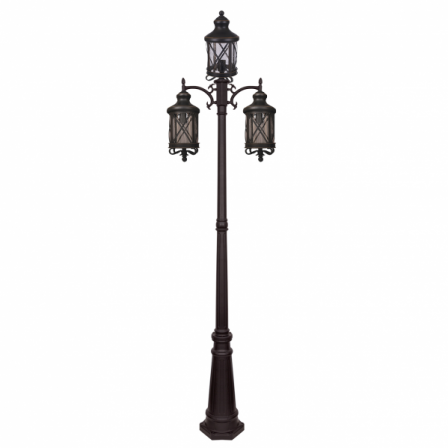 Farola Exterior Orquidea 3xe27 81x235