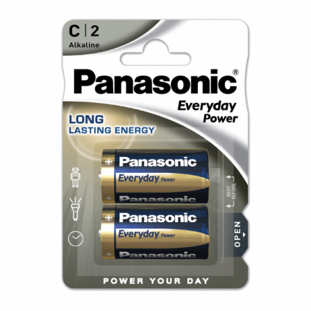 Blister 2 Pilas C/lr14  1,5 V  Panasonic Alkaline Everyday-power