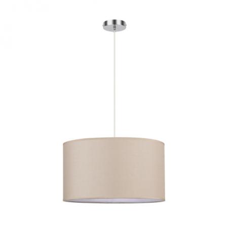 Colgante Chanza 2xe27 Cromo/beis Regx40x40 Cm