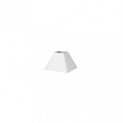 Pantalla Piramide Mezzo E27 Blanco 15dx8dx11h  Tejido Popelin
