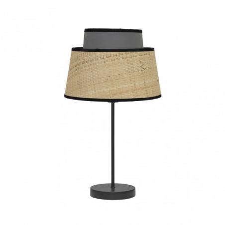 Sobremesa Jia 1xe14 Natural/gris 40x20x20 Cm