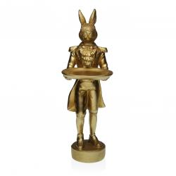 FIGURA CONEJO DORADO