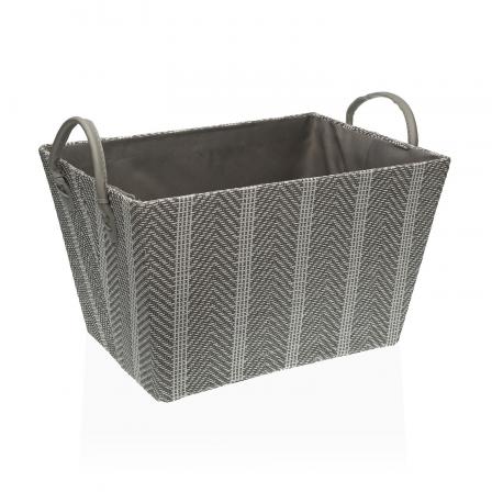 CESTA  BLANCA Y GRIS