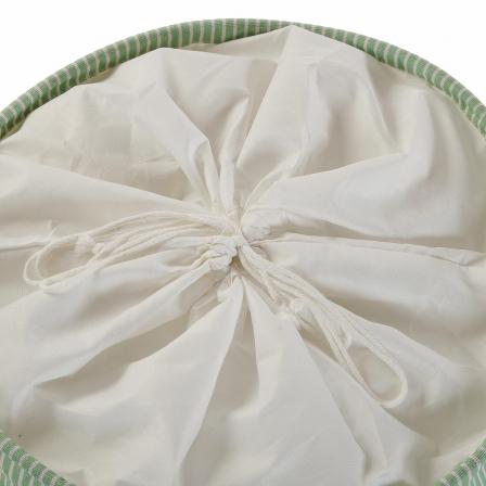 CESTO ROPA CON TAPA VERDE