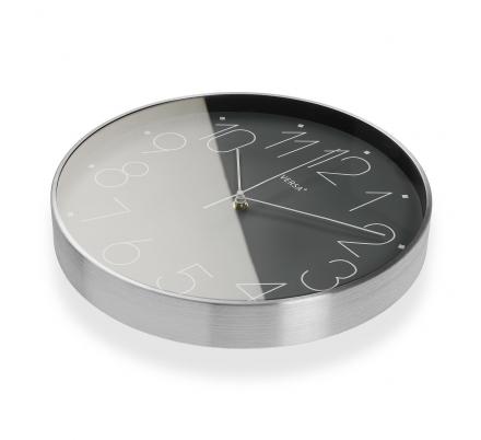 RELOJ PARED DE ALUMINIO GRIS