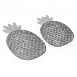 SET 2 CENTROS DE MESA PIÑA