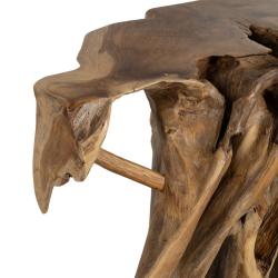 CONSOLA NATURAL MADERA DE TECA ENTRADA 120 X 40 X 80 CM