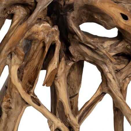 CONSOLA NATURAL MADERA DE TECA ENTRADA 120 X 40 X 80 CM