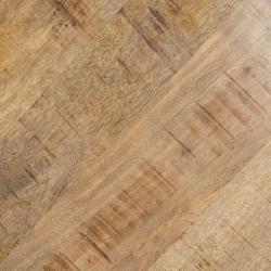 MESA COMEDOR NATURAL-NEGRO MADERA-HIERRO 130 X 130 X 77 CM