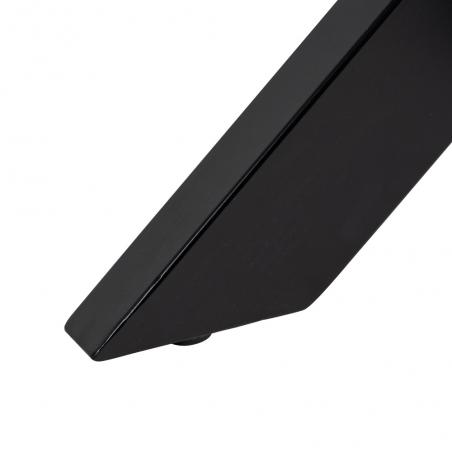 MESA COMEDOR NATURAL-NEGRO MADERA-HIERRO 150 X 150 X 77 CM