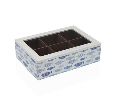 CAJA TE MADERA AQUA