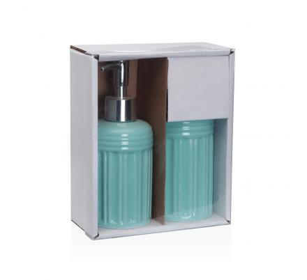 SET BAÑO 2 PCS AZUL