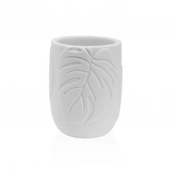 PORTACEPILLOS PALM LEAVES BLANCO