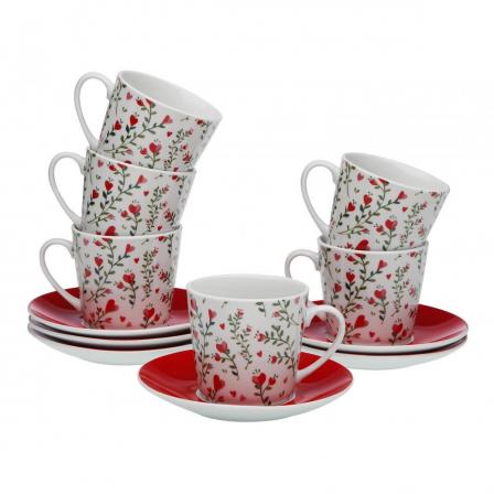 SET 6 TAZAS TE C/P LOVER