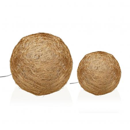 BOLA DORADA EN 3D LUMINOSA 15CM