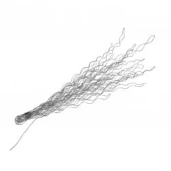 RAMO DE 60CM DE LUCES LED PLATEADAS