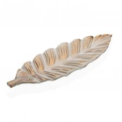 CENTRO DE MESA DORADO HOJA