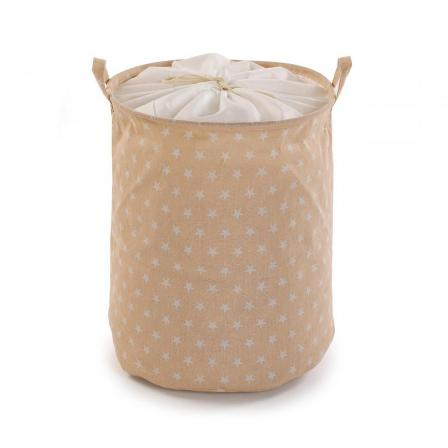 CESTO DE ROPA STARS BEIGE