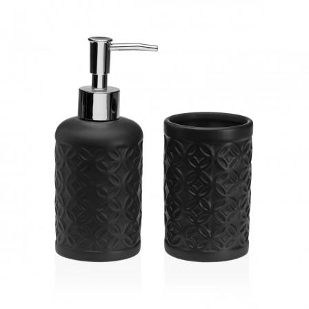SET BAÑO 2 PCS NEGRO