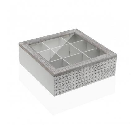 CAJA DE TE TEXTURA BLANCA