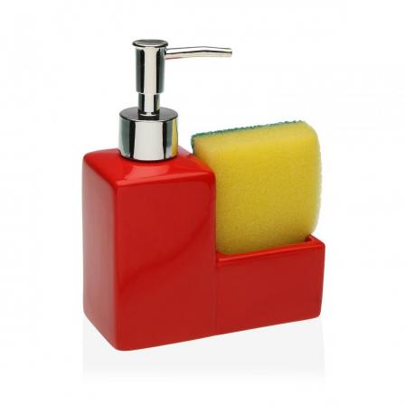 DISPENSADOR CON ESTROPAJO RED