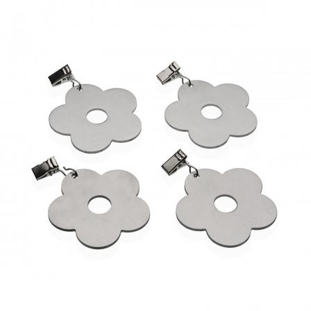 SET 4 PESOS  MANTEL FLOR