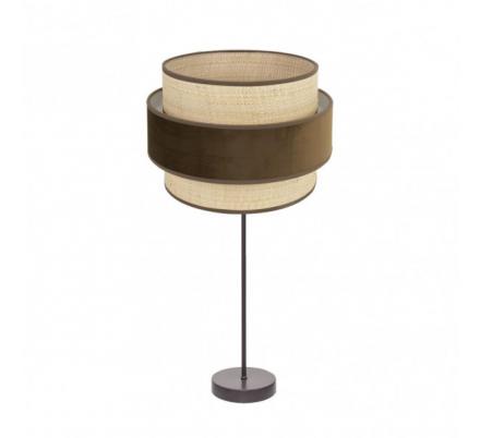 Sobremesa Alto Reyes 1xe27 Marron/natural-marron 64x30x30 cm