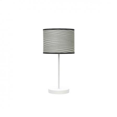 Sobremesa Moda 1xe14 Blanco/surco Gris 42x17x17cm