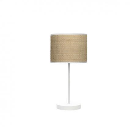 Sobremesa Moda 1xe14 Blanco/cañizo Claro 42x17x17Cm