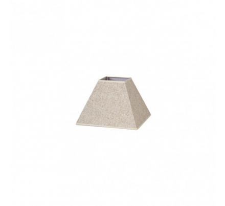 Pantalla Piramide Tenorio E27 Lino Beis 20dx10dx15h