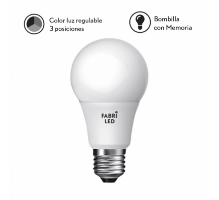 Bombilla 11w Standar E27 3000k,4000k, 6000k 1100lm Fabriled Con Memoria