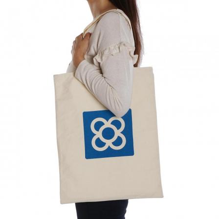 BOLSO COMPRA BALDOSA BARCELONA AZUL