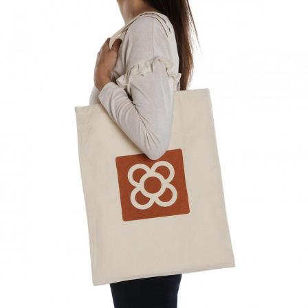 BOLSO COMPRA BALDOSA BARCELONA NARANJA