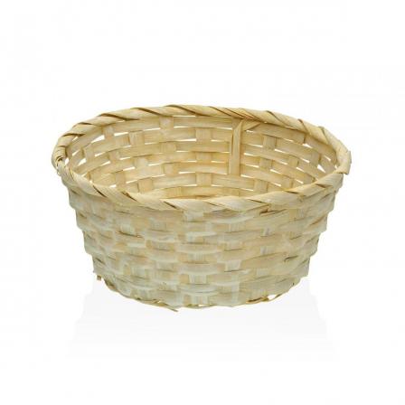 CESTA REDONDA AMARILLA DE 23 CM DE DIAMETRO