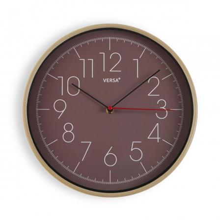 RELOJ DE PARED MARRON ACB MADE