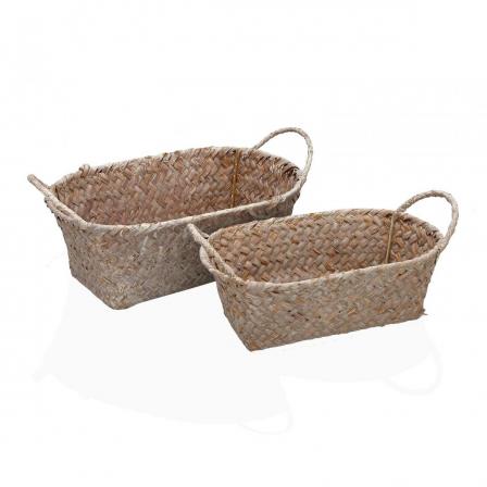 SET DE 2 CESTAS REDONDAS CON ASAS