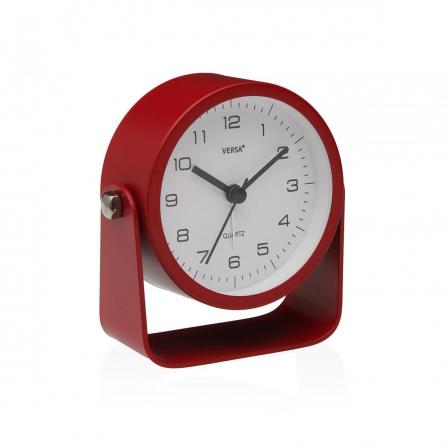 RELOJ DE MESA DESPERTADOR ALURA ROJO