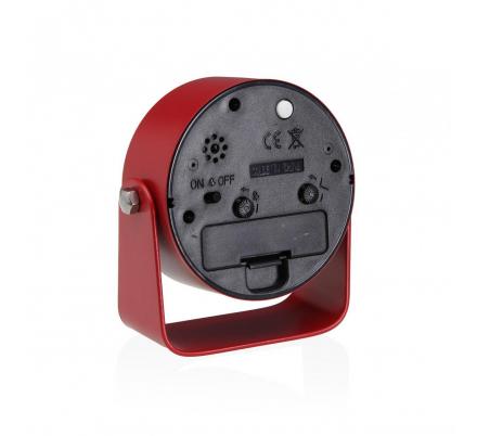 RELOJ DE MESA DESPERTADOR ALURA ROJO