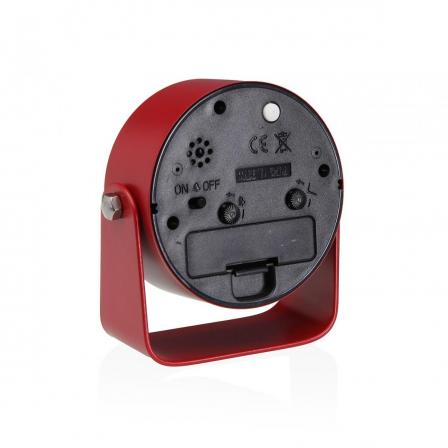 RELOJ DE MESA DESPERTADOR ALURA ROJO