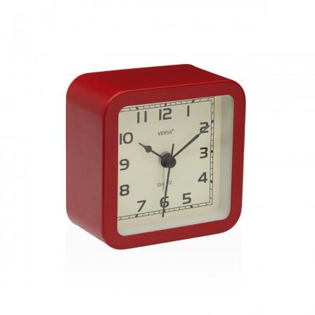 RELOJ DE MESA DESPERTADOR ALVO ROJO