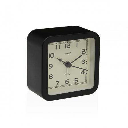 RELOJ DE MESA DESPERTADOR ALVO NEGRO