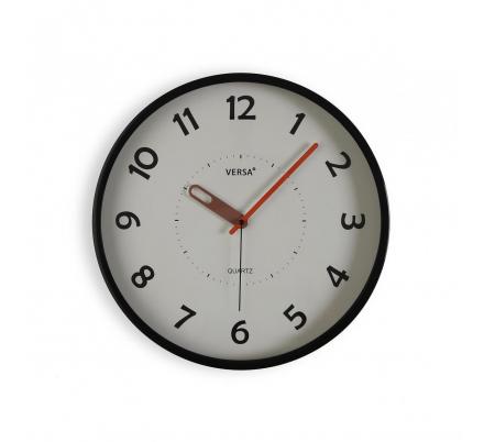 RELOJ DE PARED NEGRO 30CM