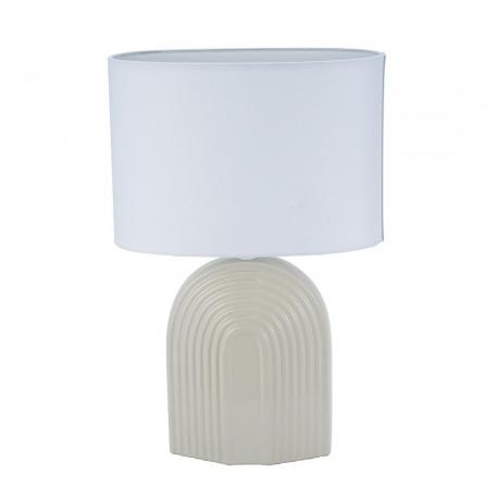 LAMPARA DE MESA ARCOIRIS MONOCROMATICO BEIGE