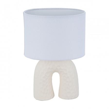 LAMPARA DE MESA ARCO CREMA