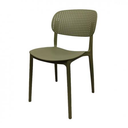 SILLA DE COMEDOR CAQUI APILABLE