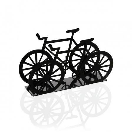 SERVILLETERO BICI METALICA NEGRA
